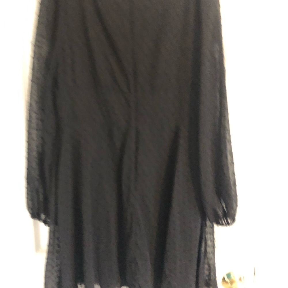 Shein Black puffer Sleeve Blouse